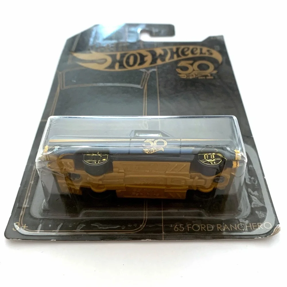 2018 Hot Wheels 50th Anniverary Black and Gold‎ '65 Ford Ranchero 6/6
